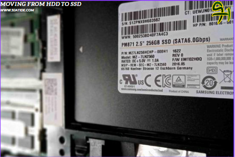 Change Hard Disk to SSD